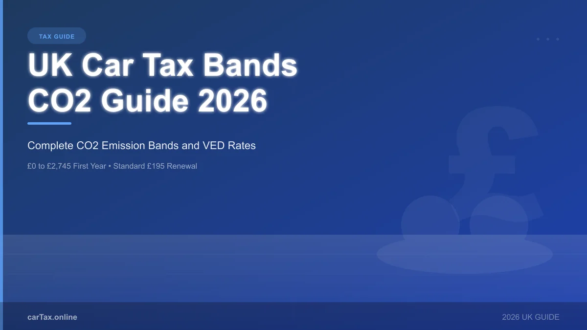 UK Car Tax Bands 2026: Complete CO2 Emission Guide