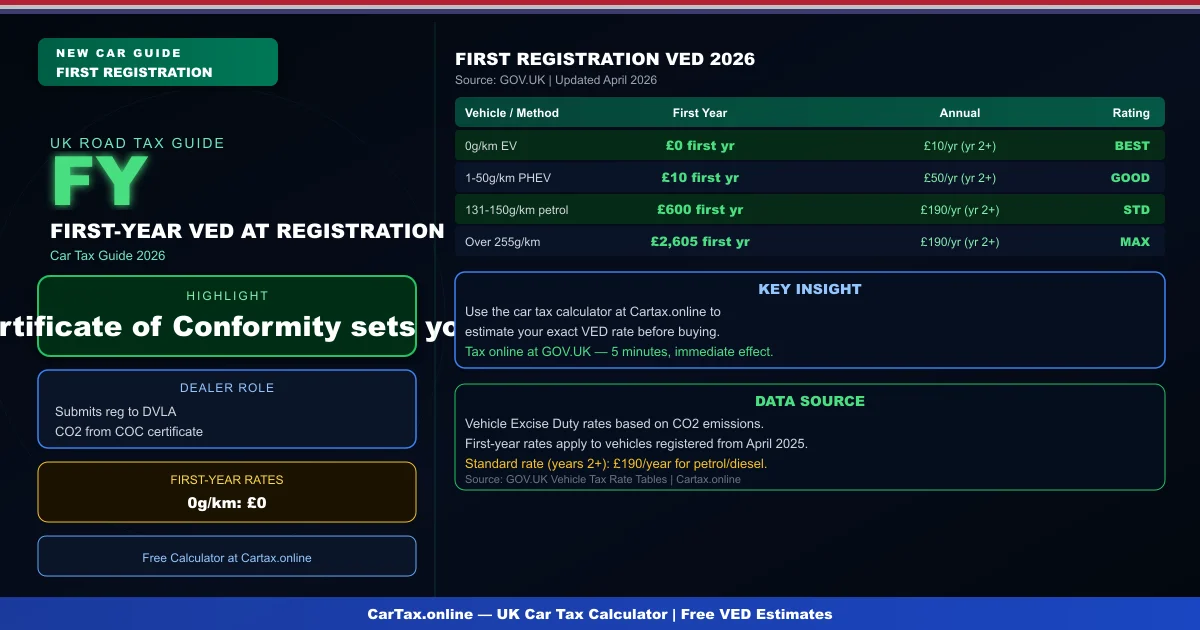 Car Tax First Registration UK 2026: Step-by-Step Guide