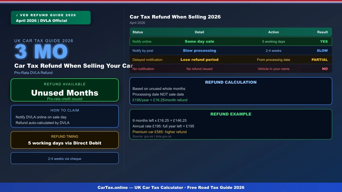 Car Tax Refund When Selling Your Car UK 2026: How to Claim
