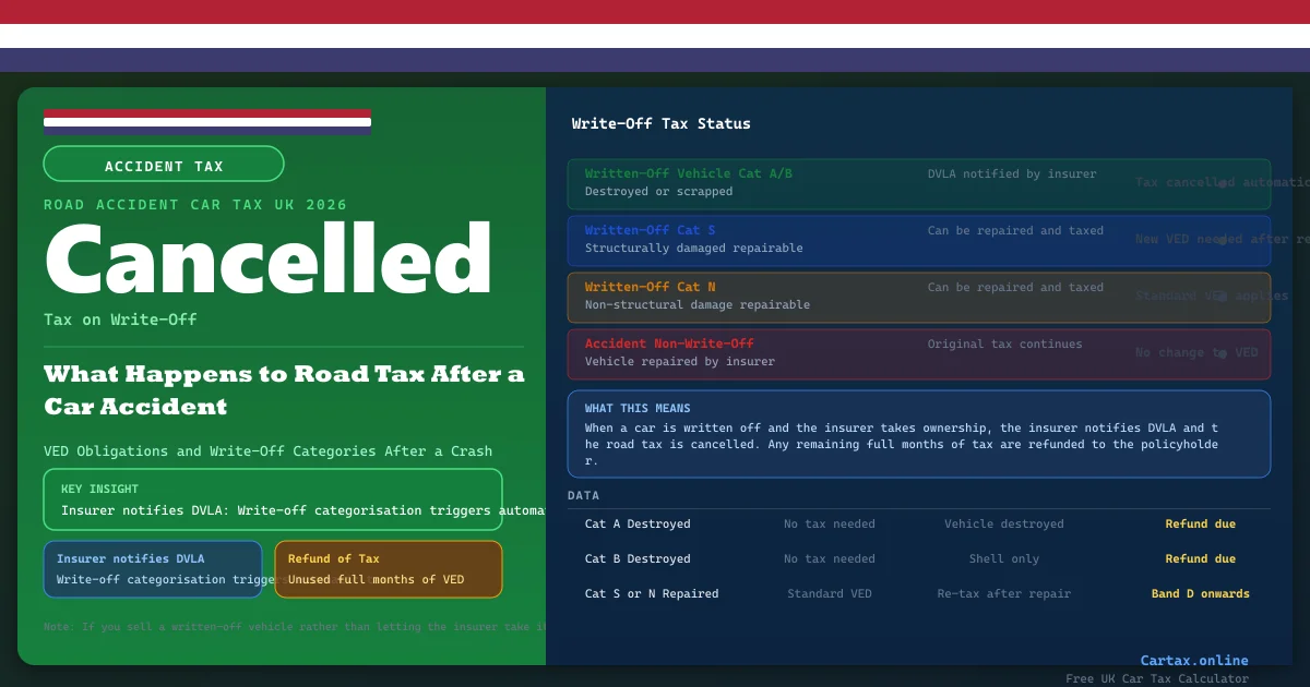 Car Tax and Road Accidents UK 2026: VED Obligations After a Crash