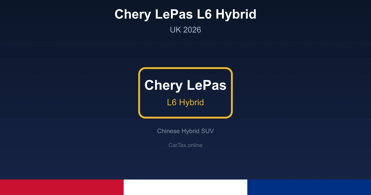 The 700-Mile Hybrid: Chery Lepas L6 Brings Range Anxiety to an End — UK Debut 2026
