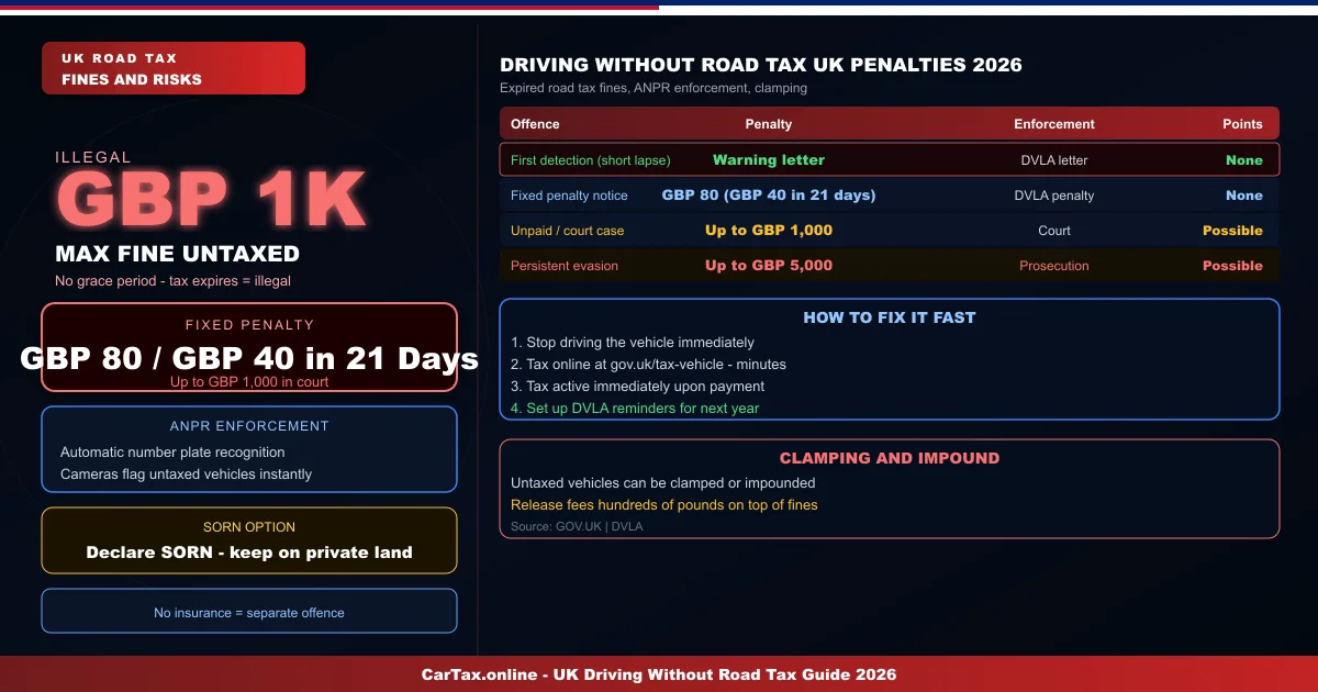 Driving With Expired Road Tax in the UK — Fines and Legal Risks
