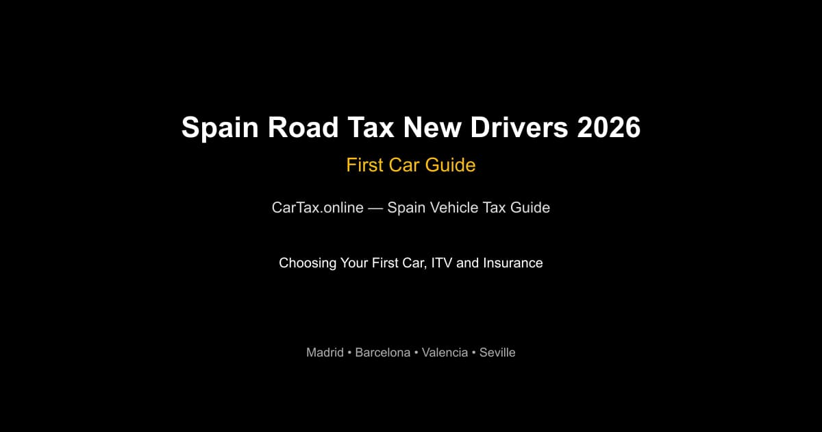 spain road tax new drivers 2026 -- Spain Road Tax for New Dr