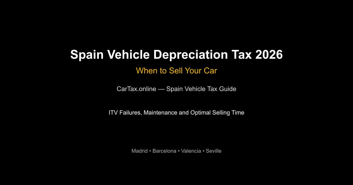 spain vehicle depreciation tax 2026 -- Spain Vehicle Depreci
