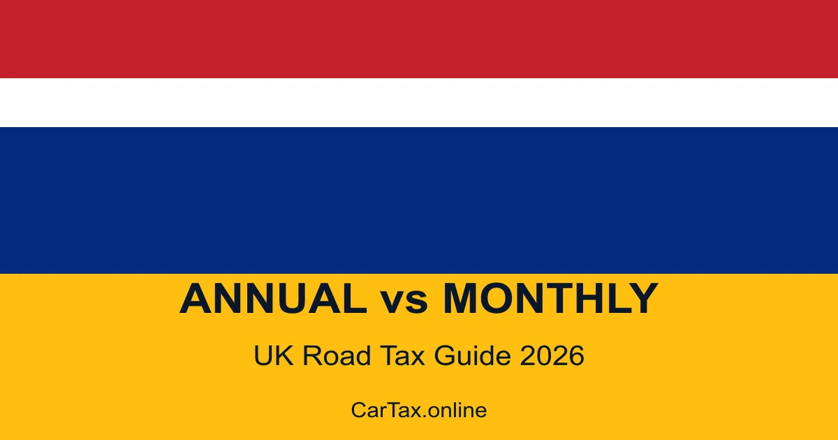 UK Road Tax Annual vs Six Month 2026 — Which Payment Plan...