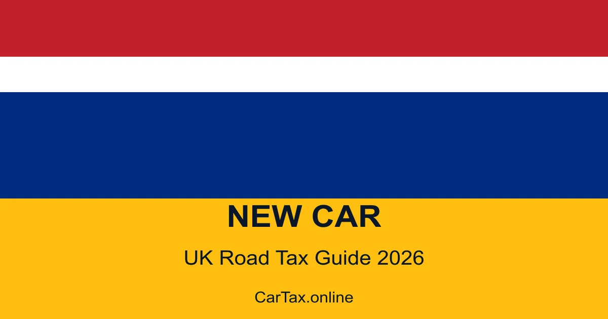 Road Tax New Car 2026