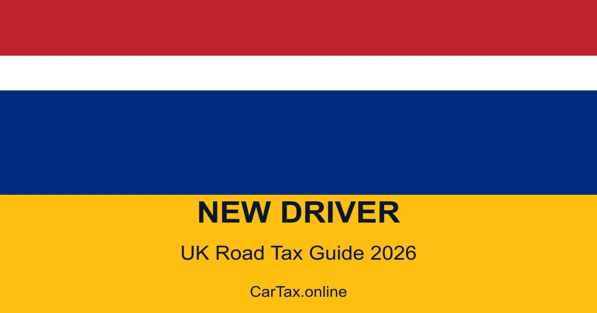 UK Road Tax New Driver 2026 — First Car Road Tax Guide