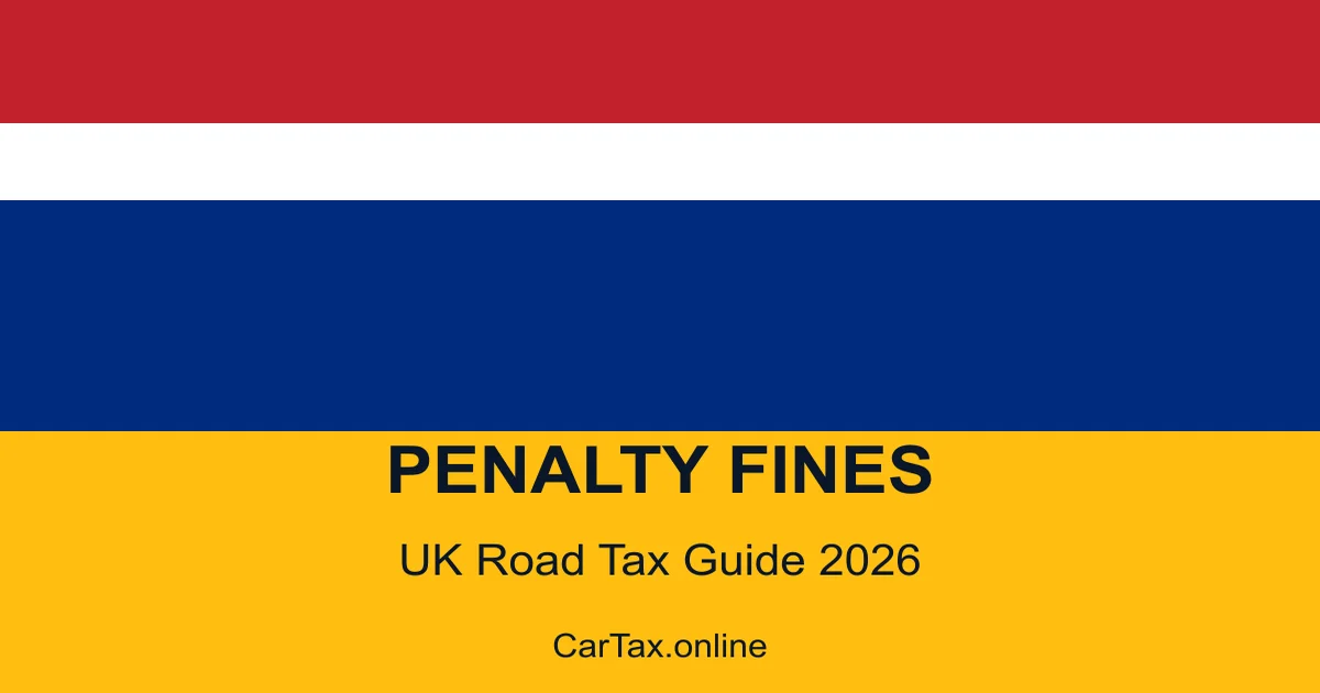 UK Road Tax Penalty Fines 2026 — Untaxed Vehicle Charges ...