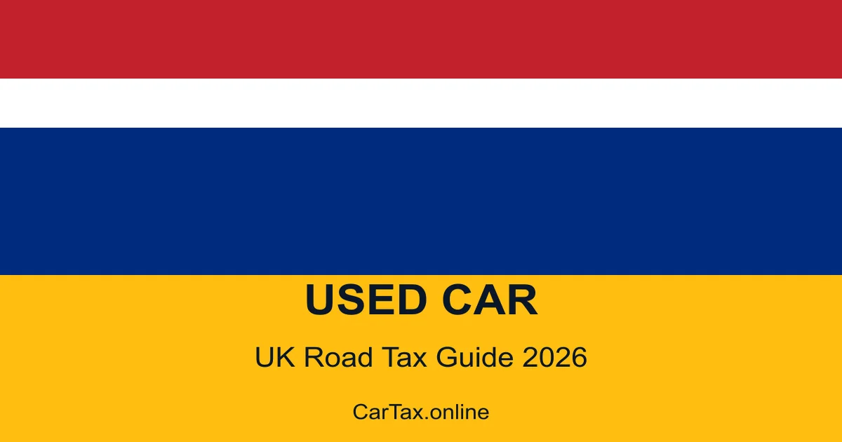 Road Tax Used Car 2026