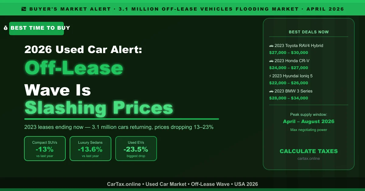 2026 Used Car Market Alert: The "Off-Lease" Wave Is Slashing Prices