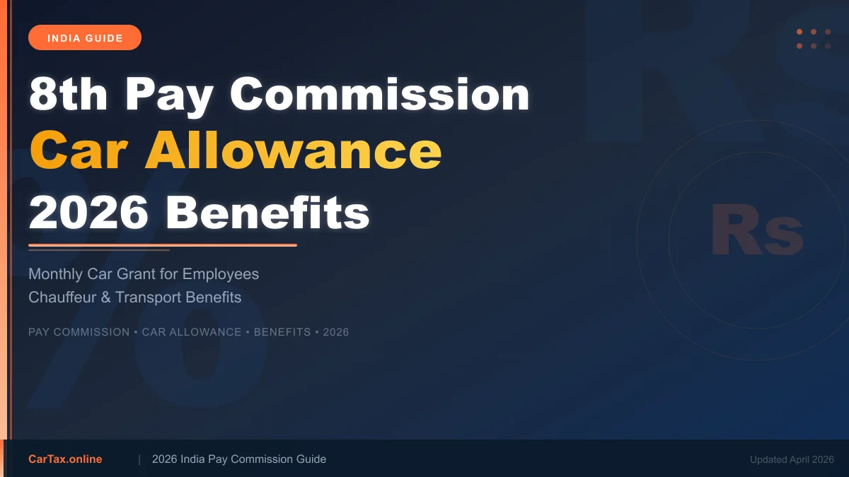 8th Pay Commission car allowance 2026 central government employees save 30% GST