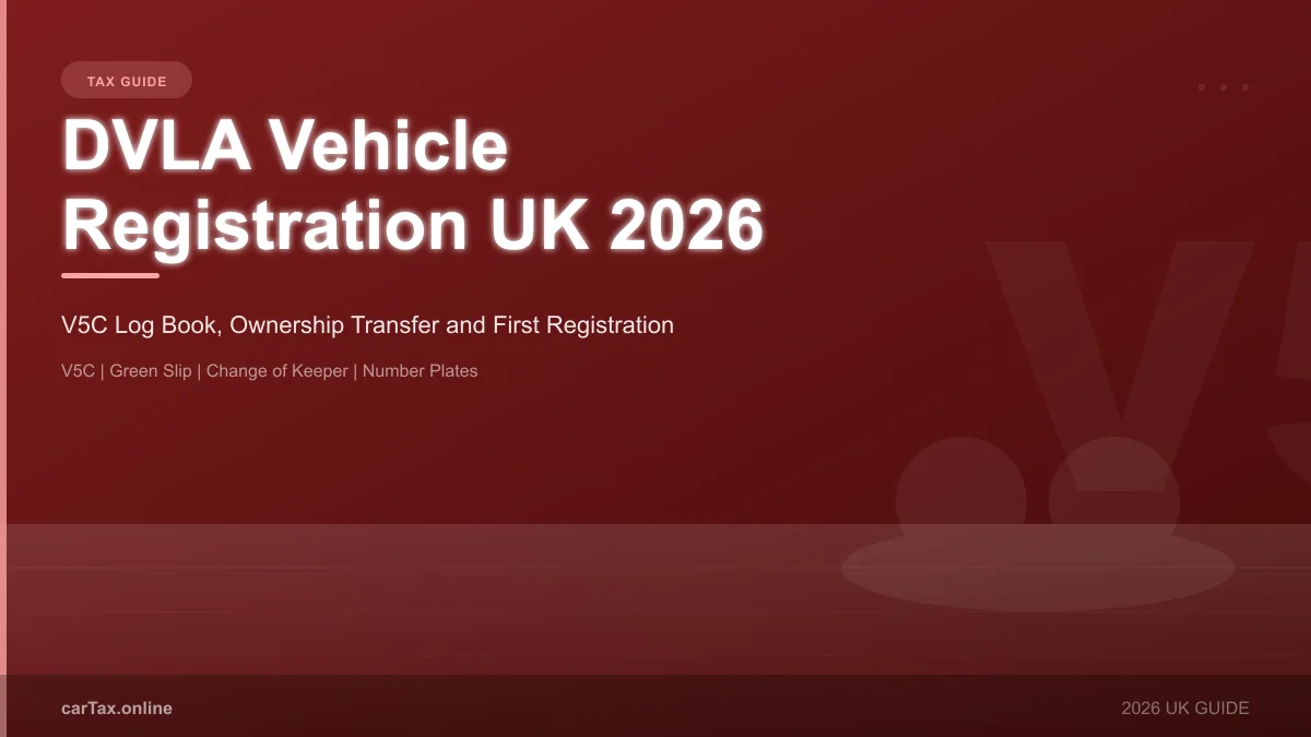 dvla vehicle registration uk 2026 v5c log book guide