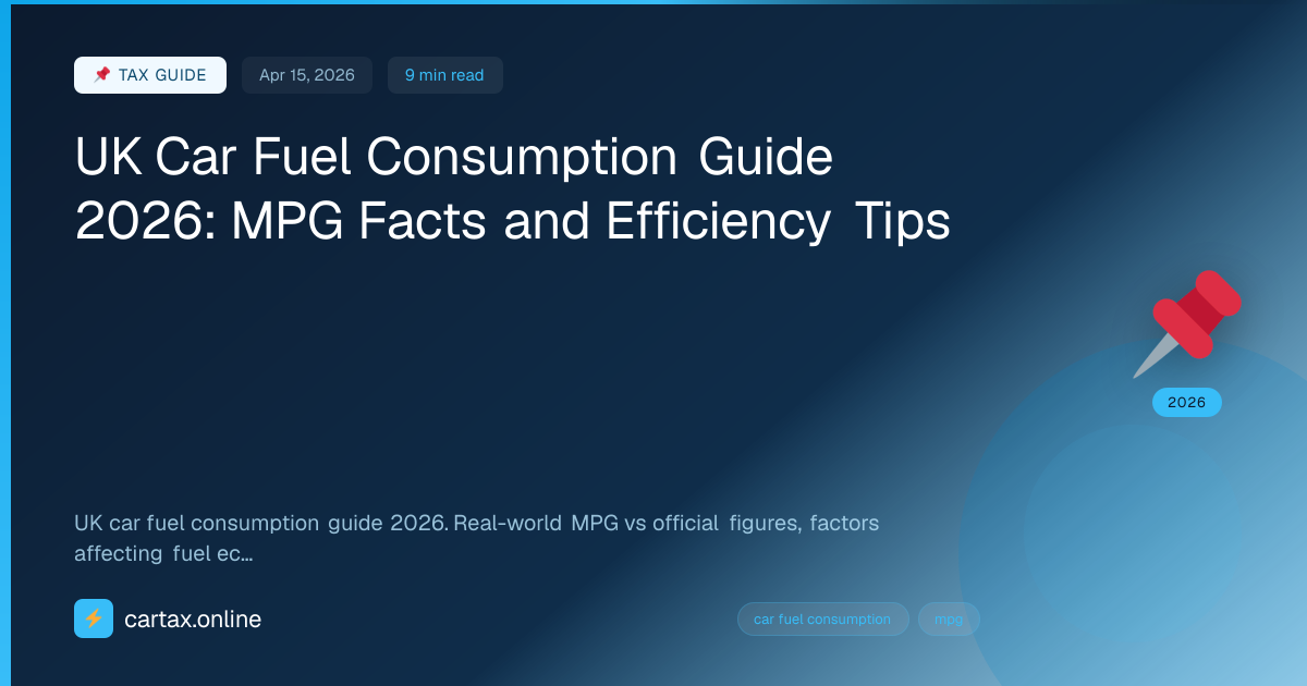 UK Car Fuel Consumption Guide 2026: MPG Facts and Efficie...