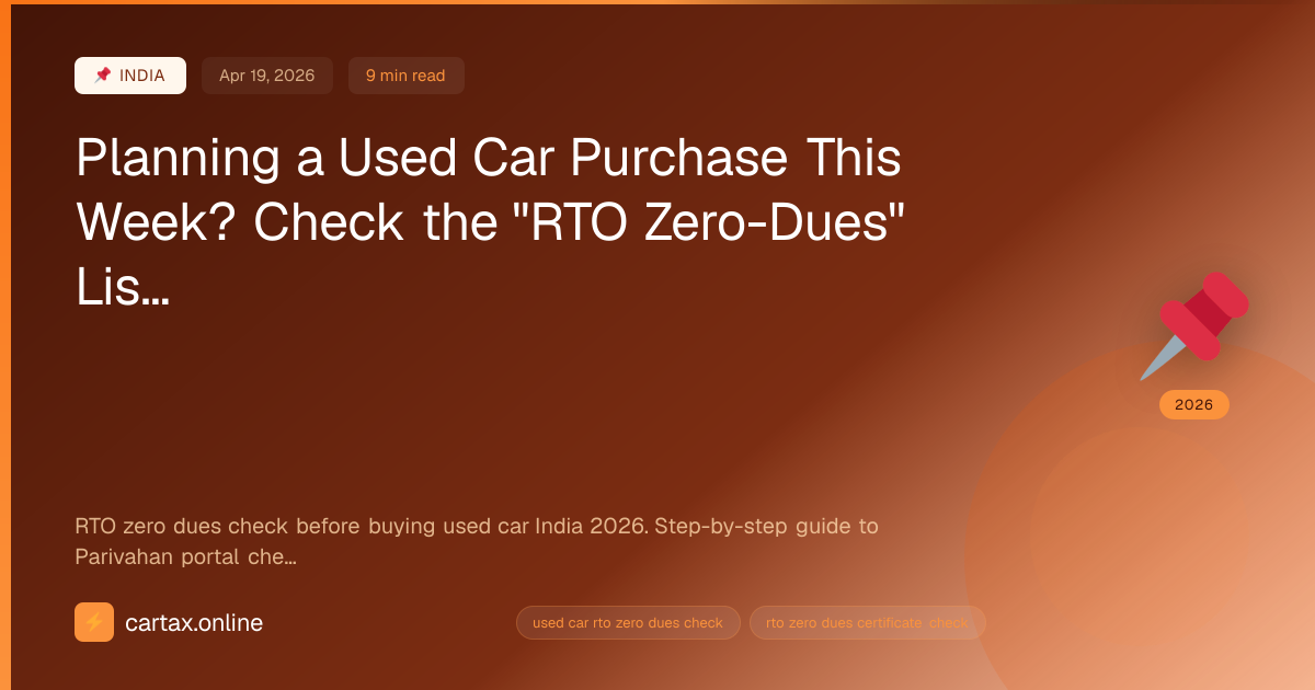 Planning a Used Car Purchase This Week? Check the 